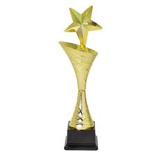 Shiny Finish Star Trophy, for Award Ceremony, Feature : Attractive Designs, Finely Finished, Rust Proof