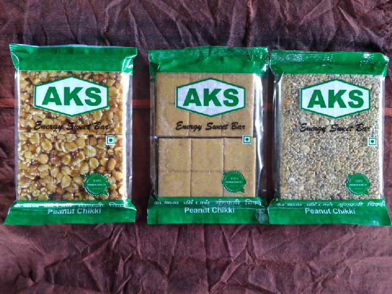 Natural Groundnut Chikki, for Eating, Packaging Type : Plastic Packet