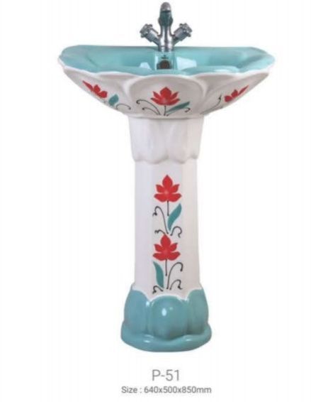 Vintage Pedestal Wash Basin