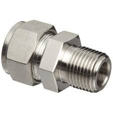 Aluminum double ferrule tube fitting, for Construction, Hydraulic, Industrial, Technics : Casting