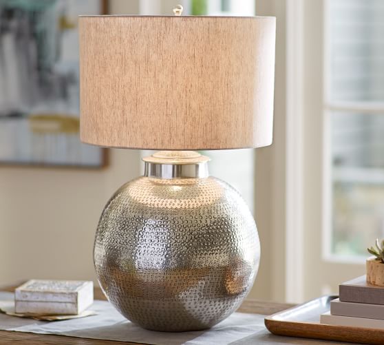 Metal Table Lamp Style Antique At, Pottery Barn Mother Of Pearl Floor Lamp