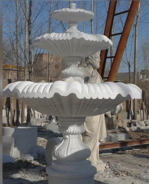 Polished Sand Stone Fountain, for Amusement Park, Garden, Outdoor, Public Attraction Places, Feature : Long Life