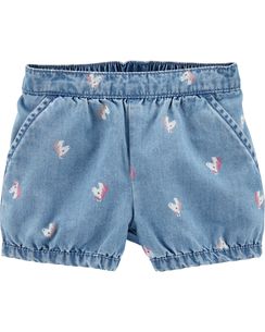 Plain Baby Girl Shorts, Color : Blue