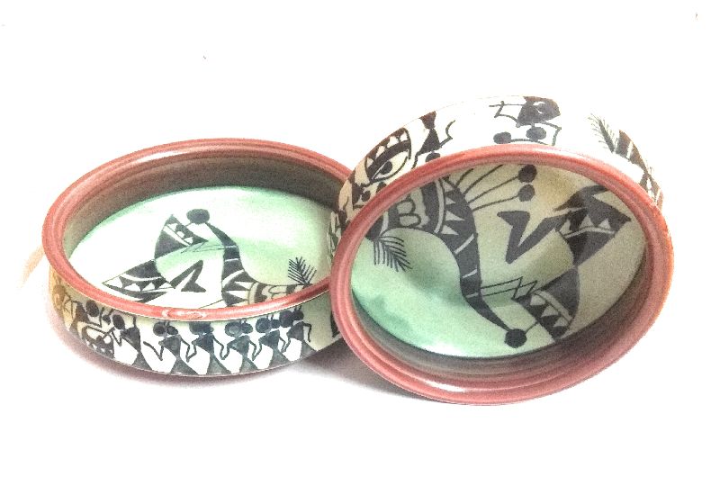 Printed Coated Ceramic Bowl Set, Size : Standard