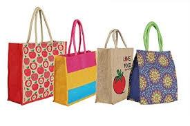 Printed Jute Bag, for Packing, Advertisement, Shopping, Style : Handled, Rope Handle, Folding, Punch