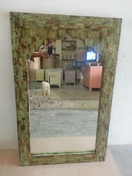 Plain Wood Bone Inlay Mirror Frames, Size : Multisize