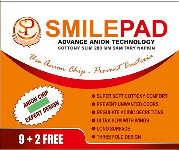 Smilepad Cottony Advance Anion Technology Sanitary Napkins