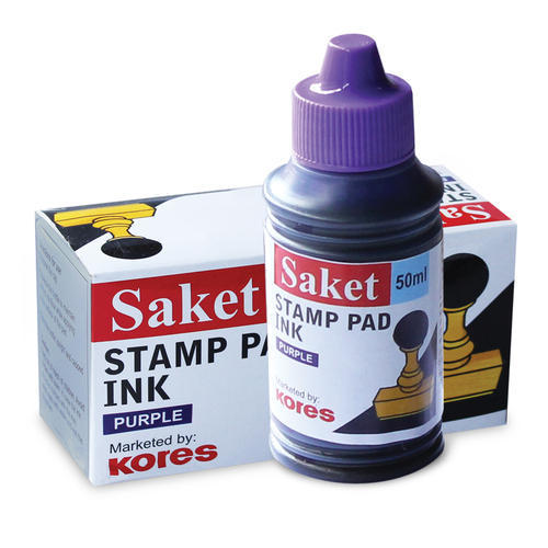 Saket Stamp Pad Ink, Form : Liquid
