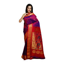 Chanderi paithani saree, Feature : Anti-Wrinkle, Comfortable, Easily Washable, Embroidered, Impeccable Finish