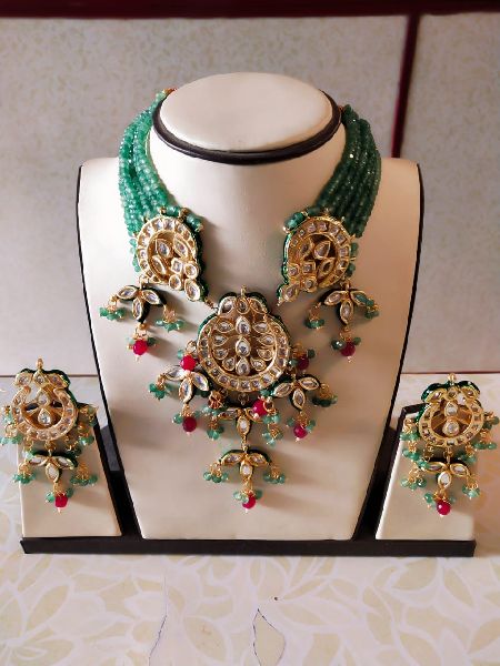 Buy Queens Jewels Jodha Akbar Bridal Polki Kundan Jewellery Set Online |  Aza Fashions