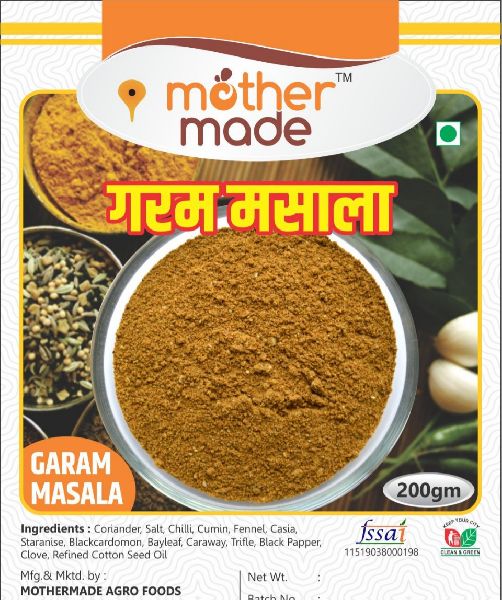 Mother Made garam masala, Certification : FSSAI Certified