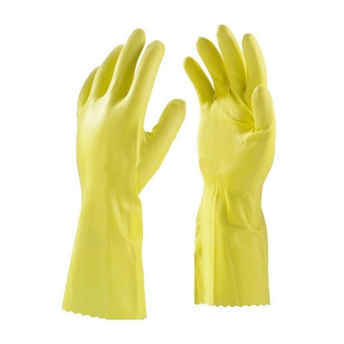 Rubber Housekeeping Gloves, Size : Large
