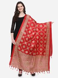 Embroidered Chanderi Dupatta, Feature : Anti-Wrinkle, Comfortable, Easily Washable, Impeccable Finish