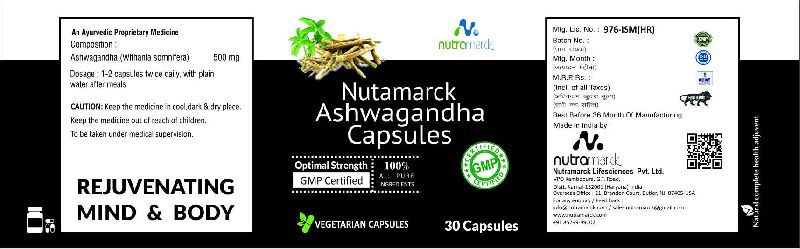 NUTRAMARCK ASHWAGANDHA, Grade Standard : AYURVEDIC