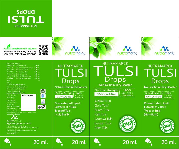 Nutramarck Tulsi Drops, Certification : ISO