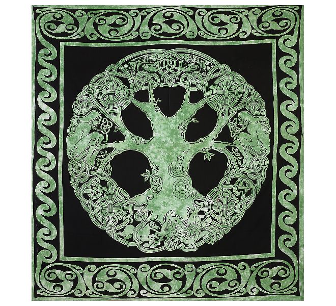 Tree of Life Good Luck Cotton Wall Hanging Tapestry