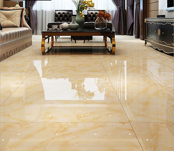 China Clay Polished Glazed Vitrified Tile, for Flooring, Feature : Attractive Look, Scratch Resistance