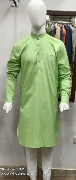 Cotton Mens Plain Kurta Pajama, Feature : Anti-Wrinkle, Comfortable