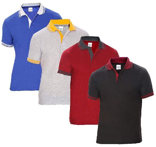 Plain Cotton Mens Fancy T Shirt, Sleeve Style : Half Sleeve