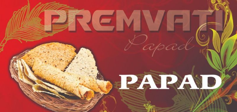 Round Premvati Papad, Taste : Salty