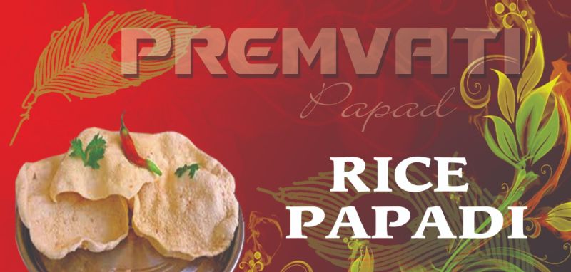 Crunchy Premvati Rice Papadi, for Human Consumption