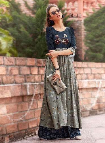 Plain Cotton Anarkali Kurti, Occasion : Casual Wear, Party Wear