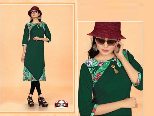 Printed Fancy Rayon Kurti, Occasion : Party Wear