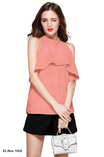 Plain Rayon Ladies Stylish Top, Feature : Easily Washable