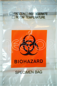 Plastic Biohazard Specimen Bag, for Packaging, Plastic Type : Virgin