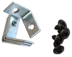 Oval Aluminium Brackets, for Door Fittings, Glass Fittings, Industry, Wall Mounting Use, Color : Black