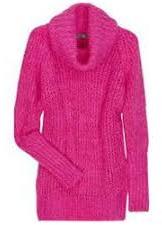 Checked Cotton Woolen Sweater, Neck Style : Round Neck, V Neck