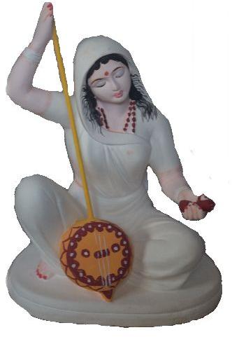 Polished Meera Bai Clay Statue, for Hotel, House, Shop, Pattern : Non Printed