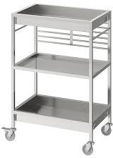 Non Polished Stainless Steel Kitchen Trolley, for Putting Utensils, Feature : Anti Corrosive, Durable