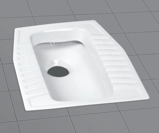 Polished Squatting Toilet Pan, Size : 520 x 430 x 130 mm