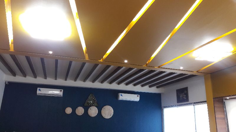 Rectangular Polished Gypsum Ceiling Panel, Pattern : Plain