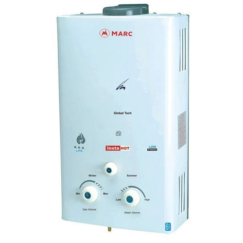 Marc Suraksha Gas Geyser, for Water Heating,  Oil Heating, Capacity : 5ltr, 10ltr