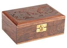 Non Polished Hemlock wooden jewelry box, Feature : Good Quality Stylish, High Strength, Perfect Shape