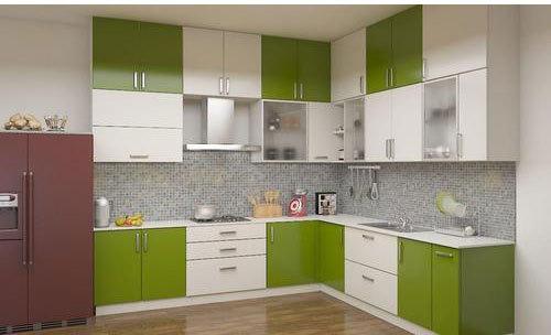 Aluminium Non Polished Plain Modular Kitchen Cabinets, Feature : Accurate Dimension, Attractive Designs