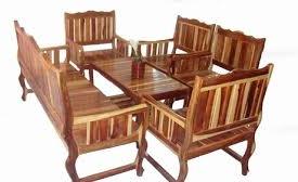 Non Polished wooden furniture, for Garden, Home, Office, Hotel, Pattern : Plain, Printed