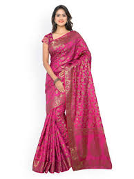 Plain silk saree, Technics : Embroidery Work, Handloom, Machine Made