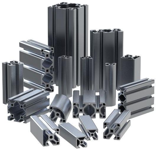 Light Metals Rectangle Alloy Aluminium Profile, for Building Use, Length : 3000, 6000