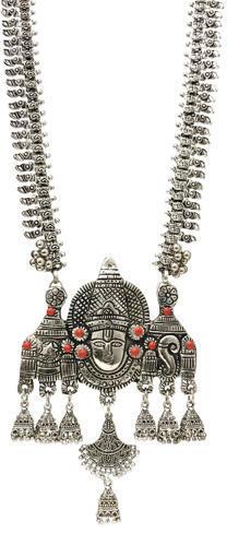 Zinc Alloy Silver Festival Temple Jewellery, Jewelry Sets Type : Imitation Jewelry Sets, Costume Jewelry Set