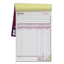 Copy Paper invoice book, for Tution, Class, Office, Shop, Feature : Bright Pages, Eco Friendly, Good Quality