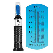 Battery Glass brix refractometer, for Industrial, Laboratory, Display Type : Analog, Digital