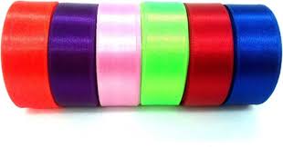 Satin Ribbon, for Decoration, Gift Packaging, Packing, Pattern : Plain