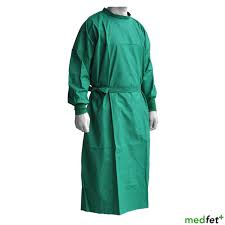 Full Sleeve Cotton Surgeon Gown, for Surgical, Hospital, Clinic, Size : M, XL, XXL