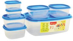 Rectangular Round Square plastic kitchen containers, for Food Storage, Pattern : Plain, Printed