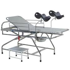 Manual Coated Carbon Steel Labour Table, for Hospital, Folding Style : Foldable, Non Foldable