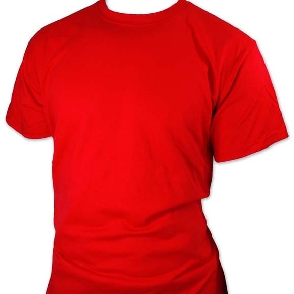 Mens Plain Red Round Neck T-Shirts
