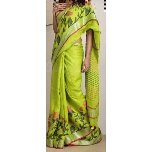Cotton Casual Wear Saree, Saree Length : 5.5 m (separate blouse piece),  Technics : Handloom at Rs 3,000 / Piece in Ahmedabad